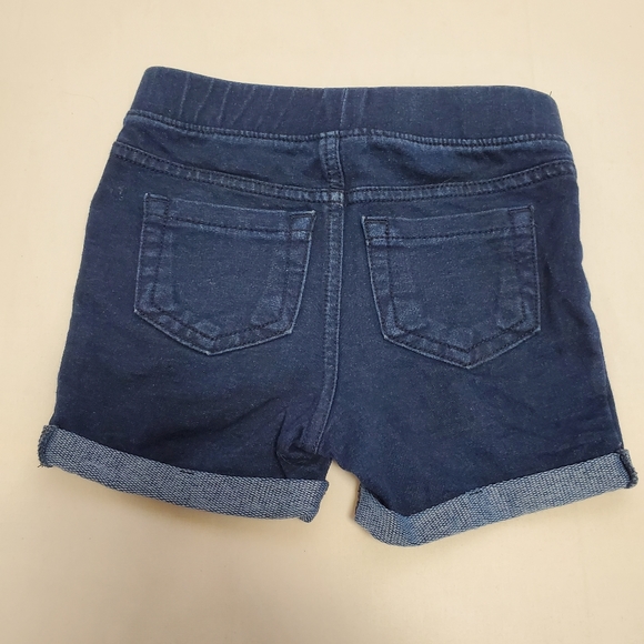 Jumping Beans Girls Blue Denim Shorts 3T, 2 Pair Dark and Medium Wash pull-on - Picture 7 of 9